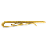 Gold-plated Kelly Waters Black and Grey Epoxy Money Clip with Engravable Area